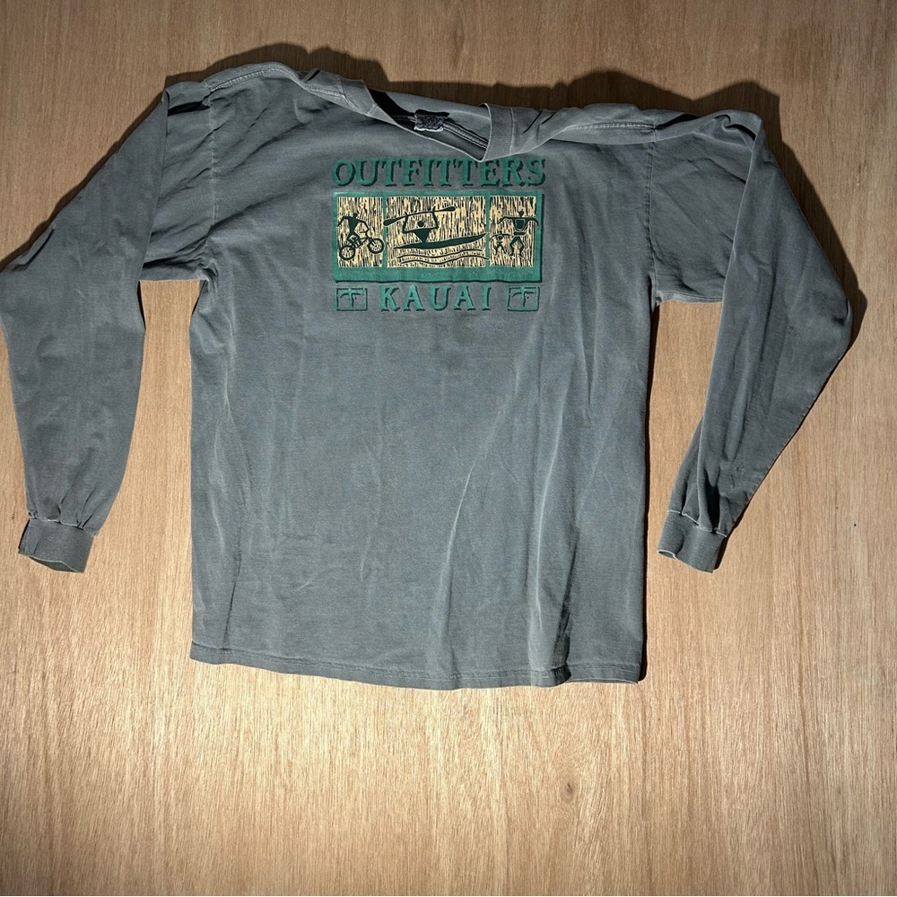 Anvil Green Graphic Long Sleeve Shirt
